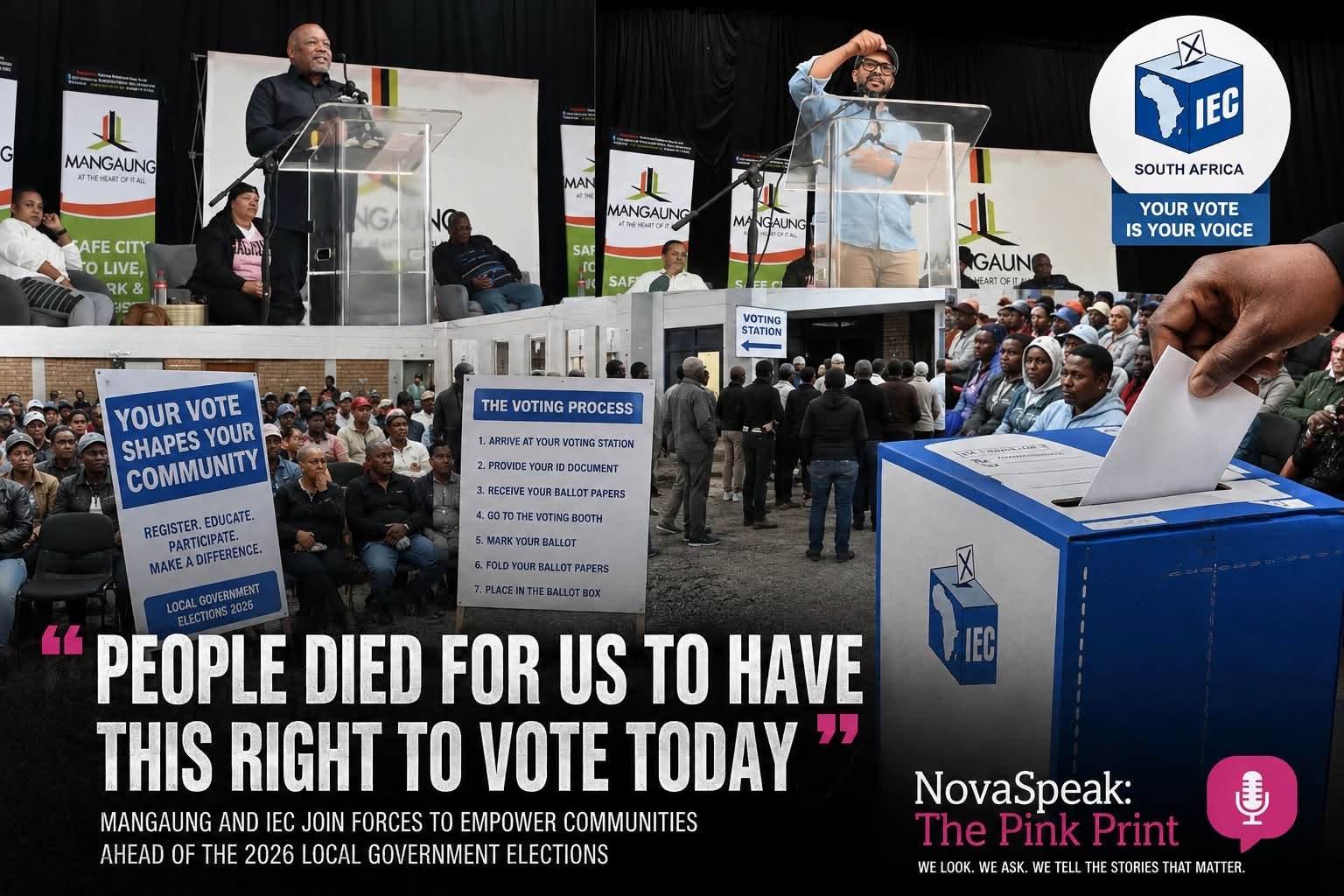 “People died for us to have this right to vote today”