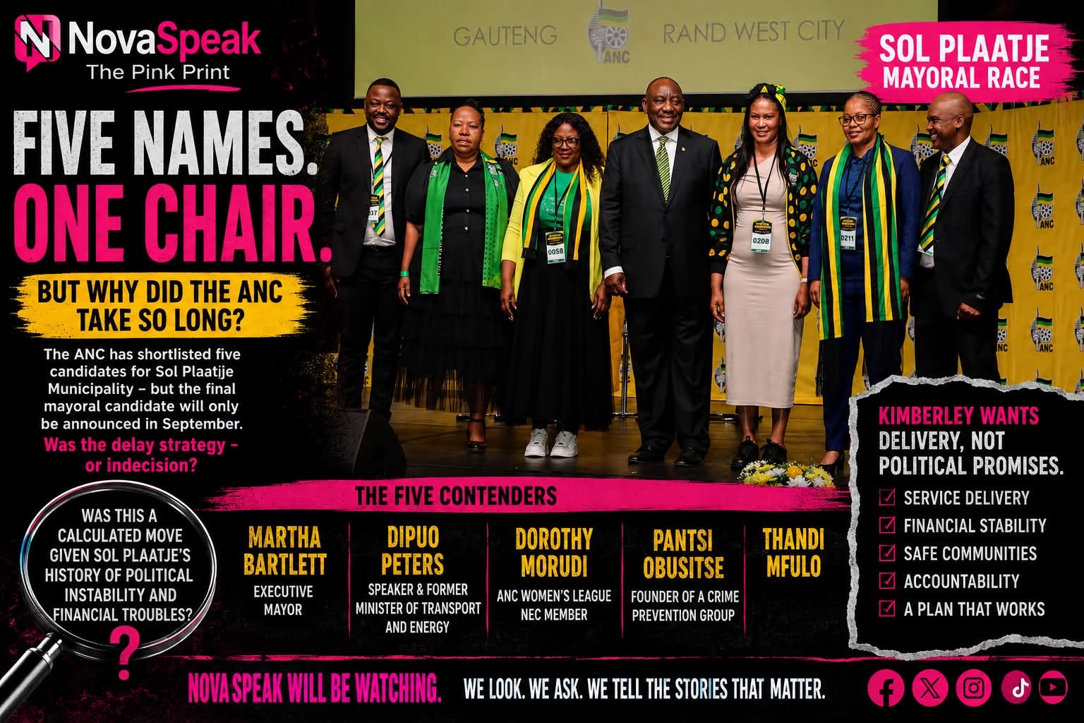 FIVE NAMES. ONE CHAIR. BUT WHY DID THE ANC TAKE SO LONG?